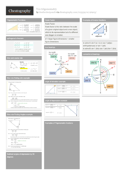 Y10 trigonometry 